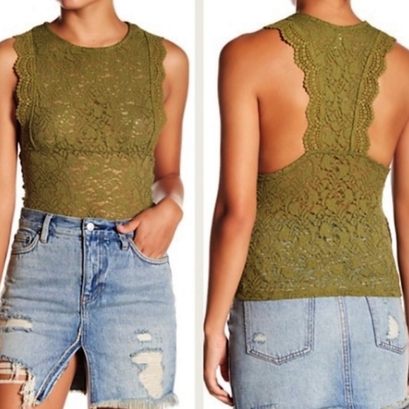 Free People Tops - Free People sure thang lace tank xsmall